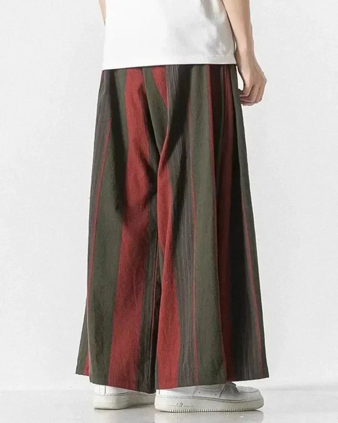 Chic Striped Palazzo Trousers - fashionable wide leg trousers - Chic Striped Palazzo Trousers for Stylish Comfort