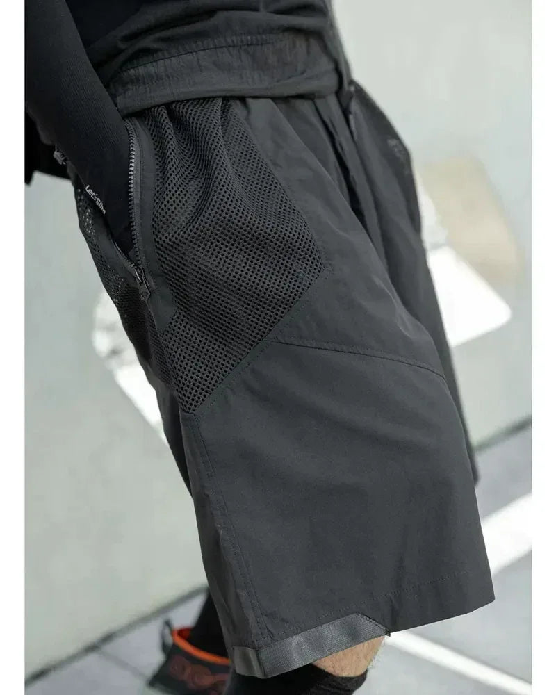 Chic Summer Vibes Shorts - breathable fabric shorts - Chic Summer Vibes Techwear Shorts for Comfort