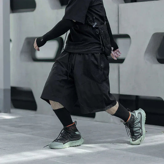 Chic Summer Vibes Shorts - techwear - Chic Summer Vibes Techwear Shorts for Comfort