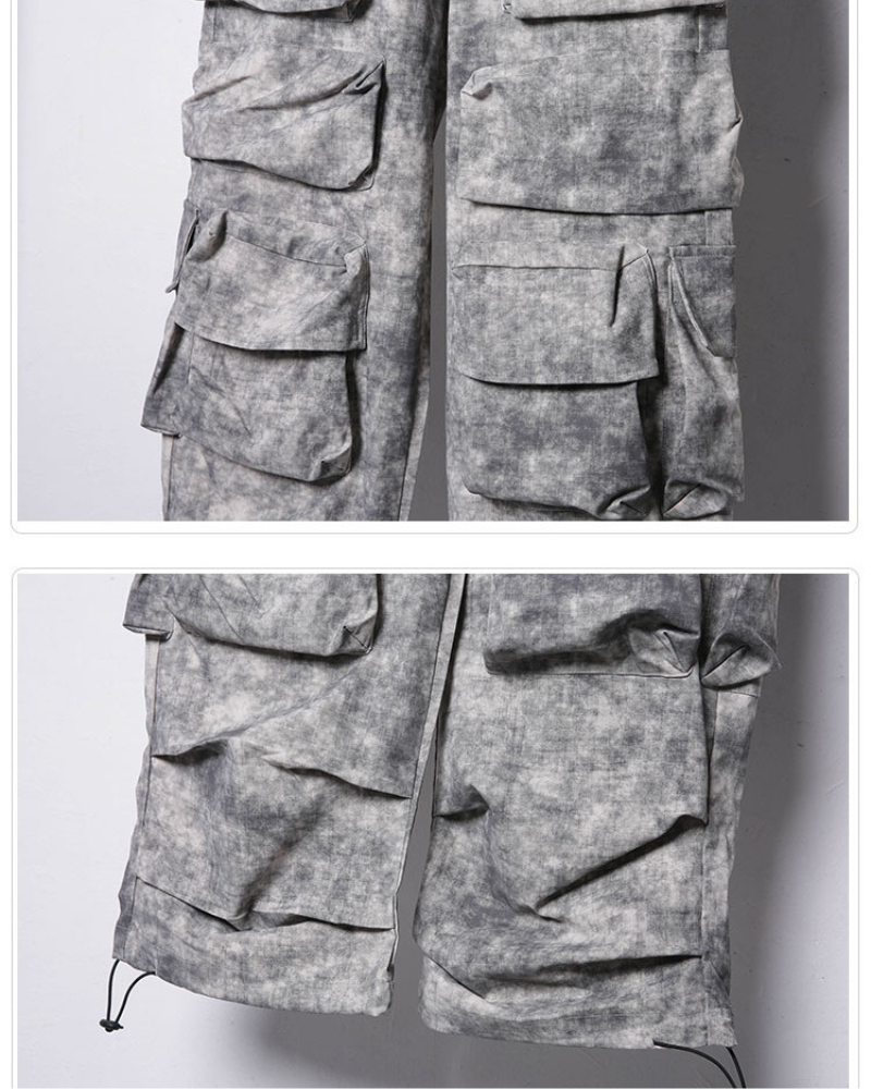 Chic Tie-Dye Cargo Pants - urban exploration pants - Chic Tie-Dye Cargo Pants for Urban Adventures