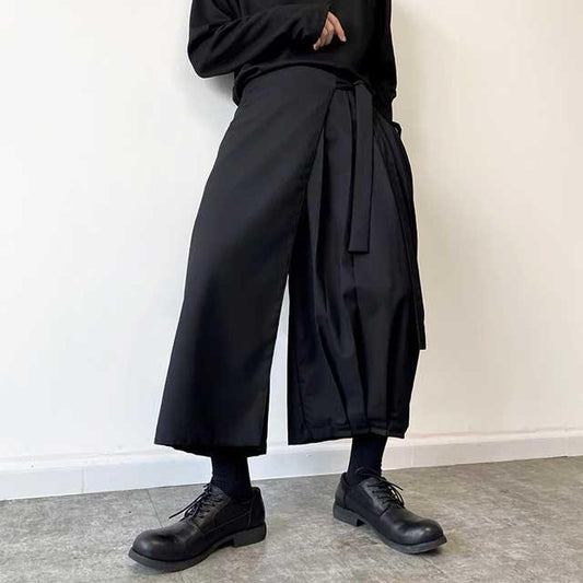 Chic Wide-Leg Hakama Pants - stylish hakama pants - Chic Wide-Leg Hakama Pants for Modern Style