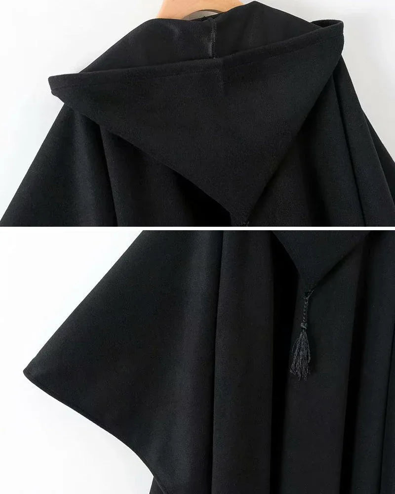 Covert Urban Hooded Cloak - urban fashion - Covert Urban Hooded Cloak for Stylish Outfits