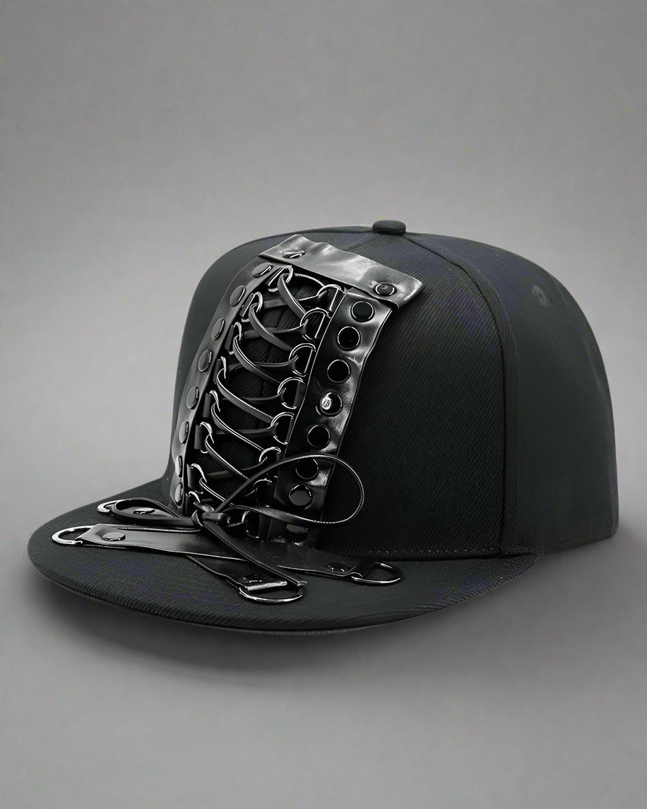 Chic Studded Strap Cap