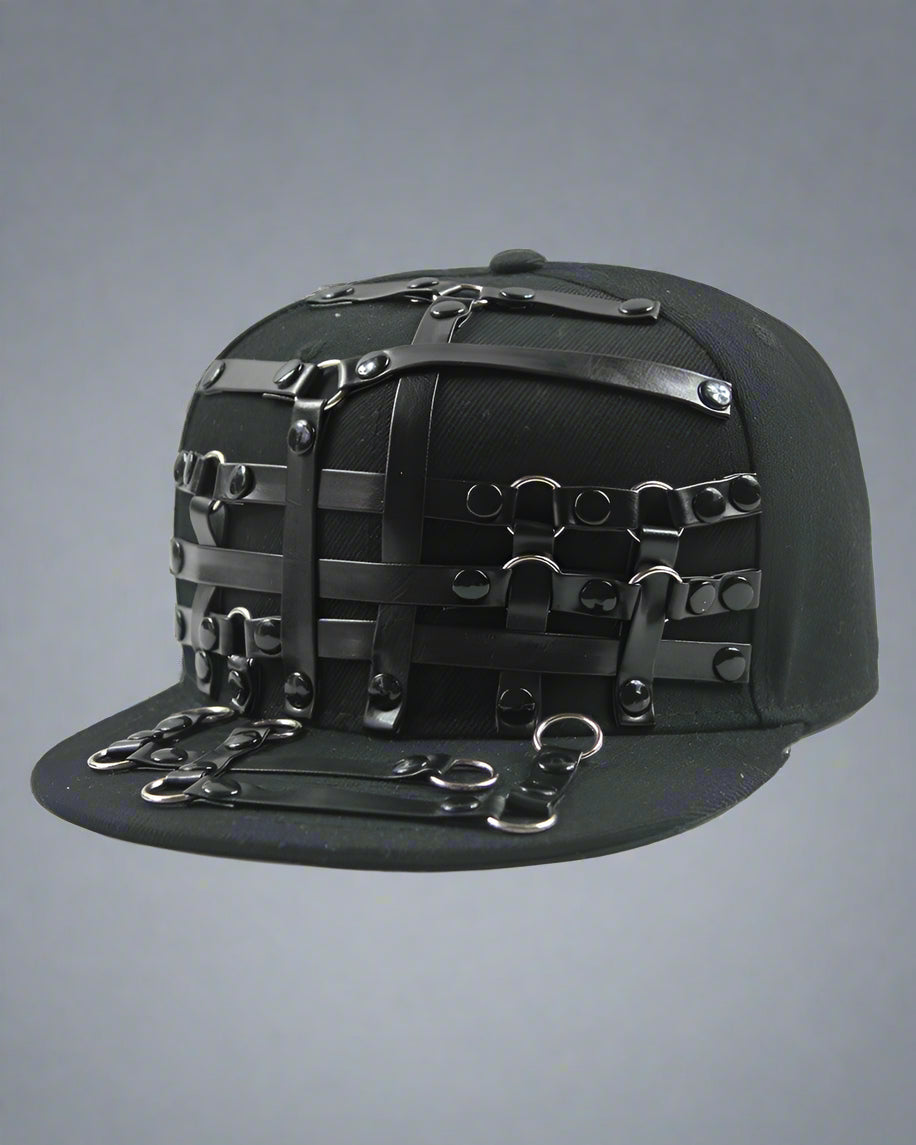 Chic Studded Strap Cap