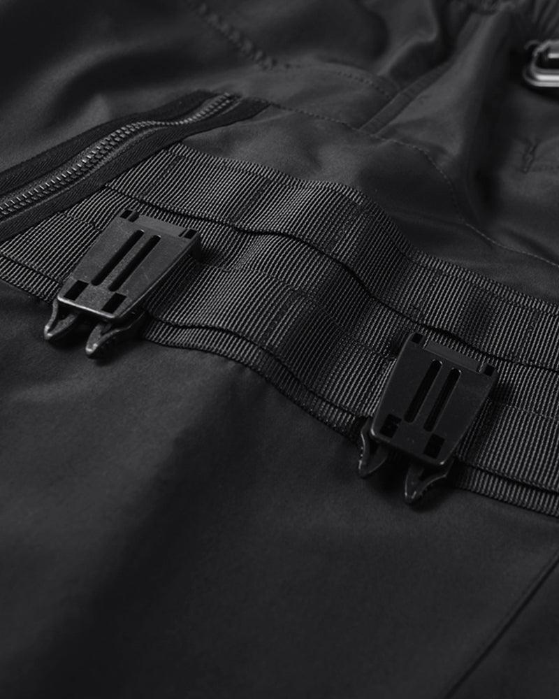 Chic Black Zip Pocket Cargo