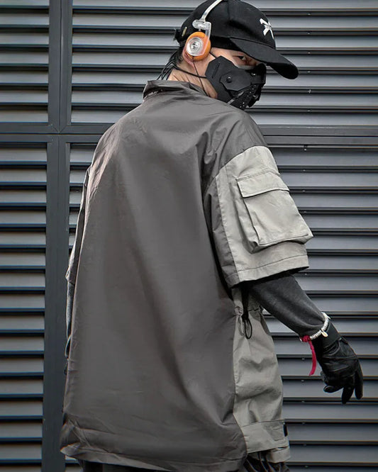 Dynamic Patchwork Performance Tee - techwear t-shirt - Dynamic Patchwork Performance Tee for Comfort