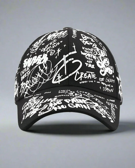 Edgy Urban Vibe Cap - black cap - Edgy Urban Vibe Cap for Modern Style