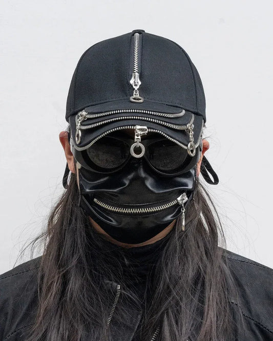 Edgy Zippered Cap for Rebels - zippered cap - Edgy Zipper Cap for Style Enthusiasts