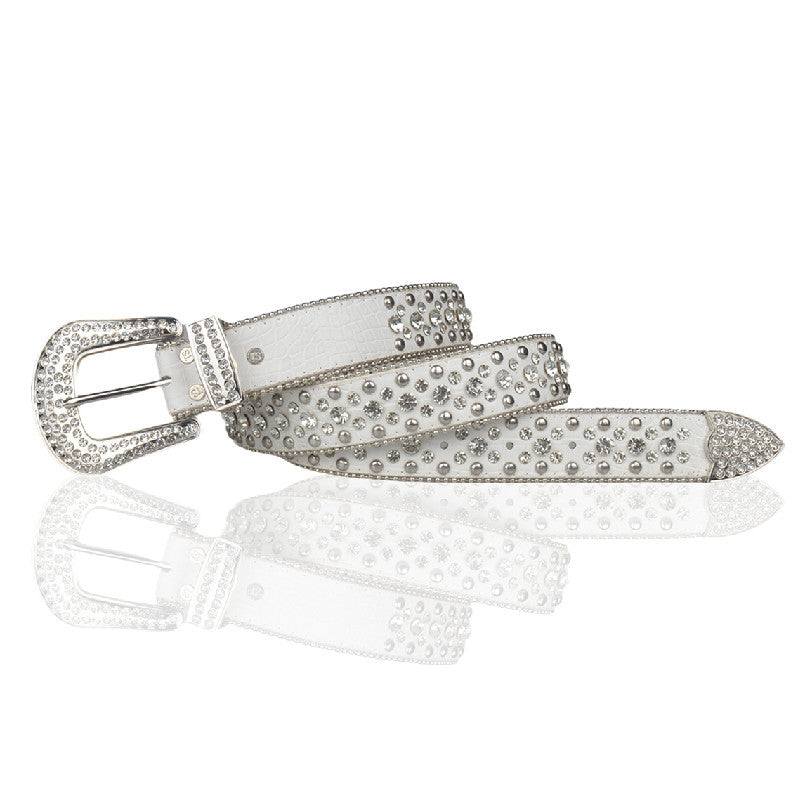 Elegant Diamond-Studded Belt - stylish rhinestone belt - Stylish Diamond-Studded Belt for Y2K Fashion