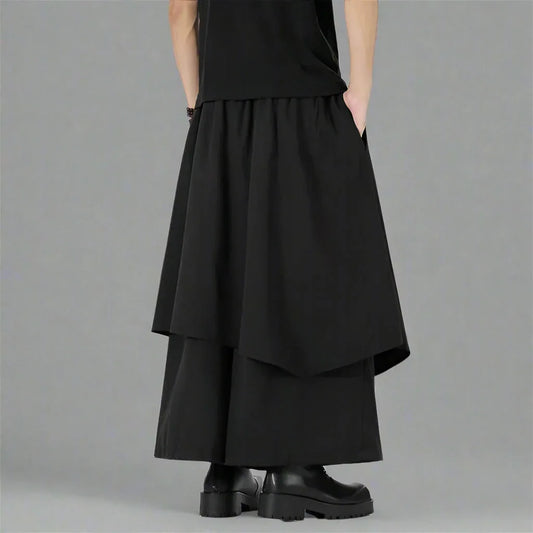 Elegant Heritage Hakama Trousers - hakama trousers - Contemporary Hakama Trousers for Everyday Wear