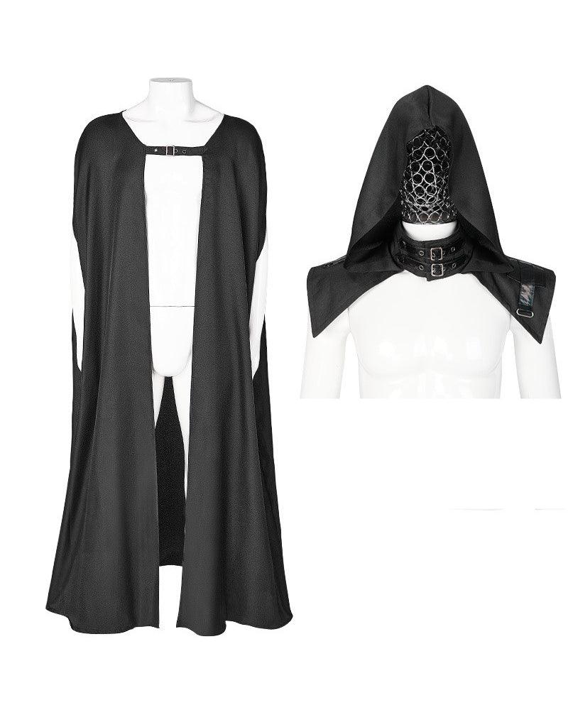 Enigmatic Gothic Hooded Cape - wizarding cape - Gothic Hooded Cape for Themed Events and Everyday Wear