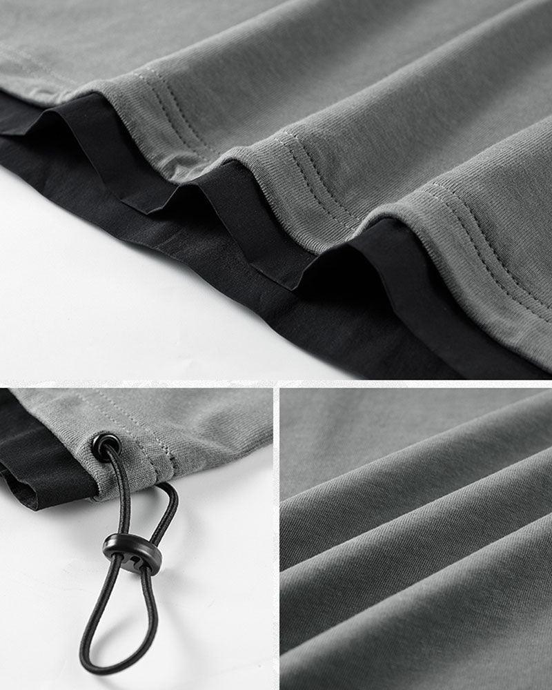Essential Hooded Tee with Pockets - stylish hooded t-shirt - Essential Hooded Tee with Convenient Pockets