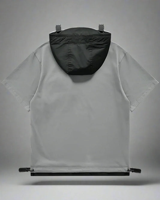 Essential Hooded Tee with Pockets - stylish hooded t-shirt - Essential Hooded Tee with Convenient Pockets