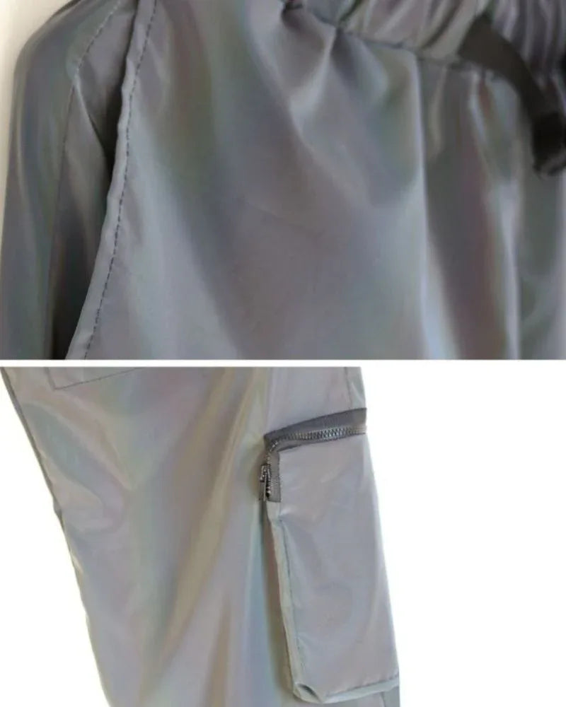 Eye-Catching Reflective Laser Trousers - comfortable outdoor pants - Reflective Laser Trousers for Style and Safety