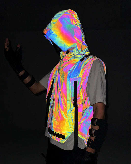 Eye-Catching Reflective Tactical Gear - tactical reflective vest - Reflective Tactical Vest for Urban Style