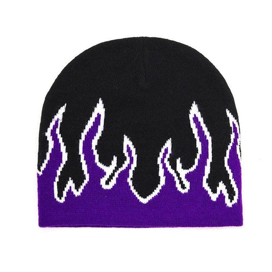 Flame Beanie - winter comfort beanie - Trendy Flame Beanie for Urban Streetwear