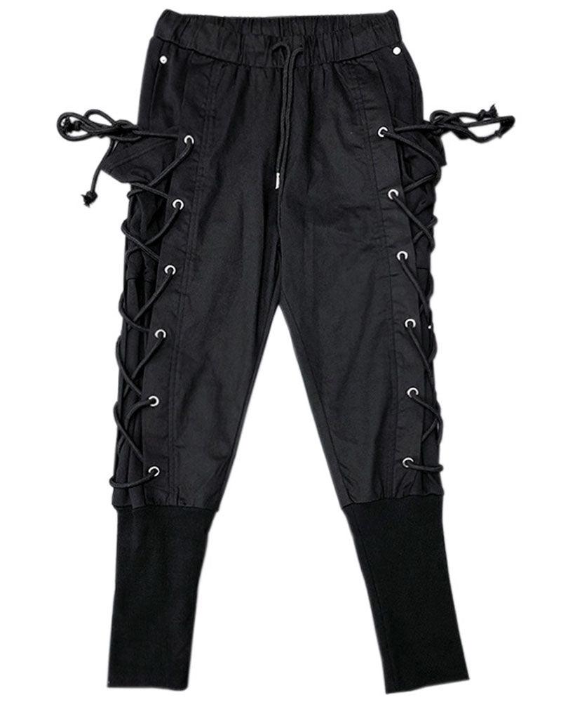 Chic Side-Draw Jogger Trousers