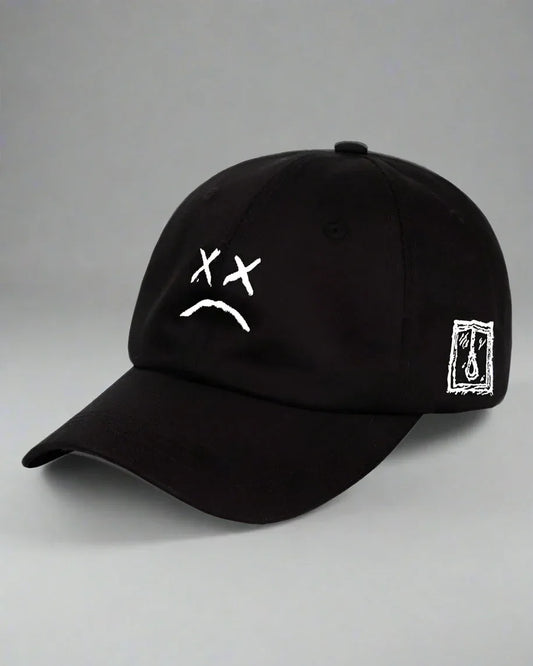 Futuristic Cheer Cap - stylish black cap - Futuristic Cheer Cap with Unique Embroidery