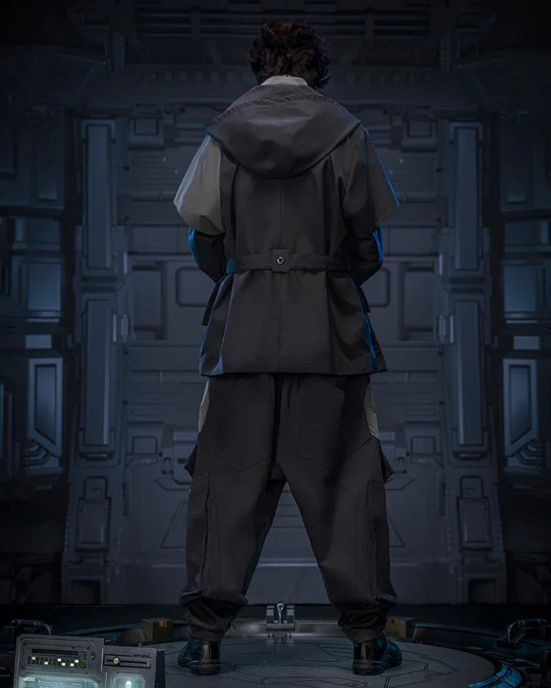 Futuristic Shadow Blade Jacket - jacket - Futuristic Shadow Blade Jacket for Everyday Style