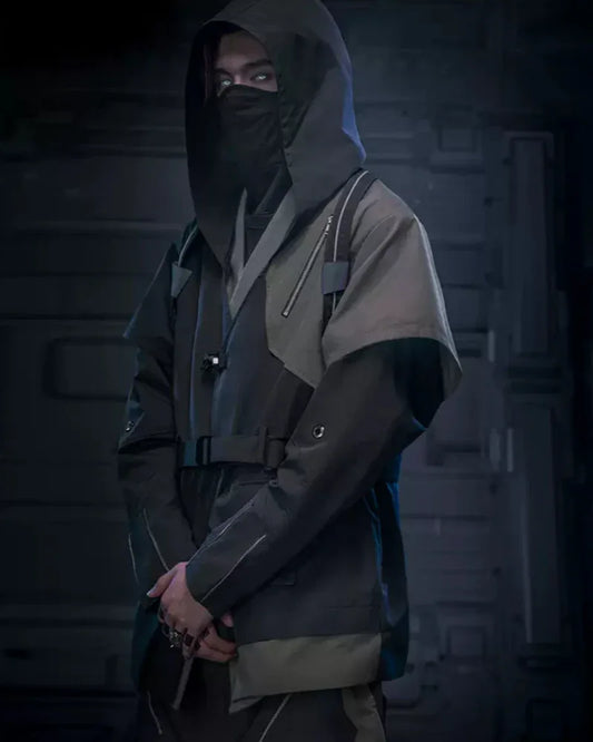 Futuristic Shadow Blade Jacket - techwear - Futuristic Shadow Blade Jacket for Everyday Style