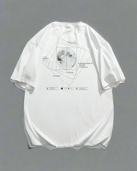 Galactic Moon Adventure Tee - techwear t-shirt - Galactic Moon Adventure Techwear T-Shirt