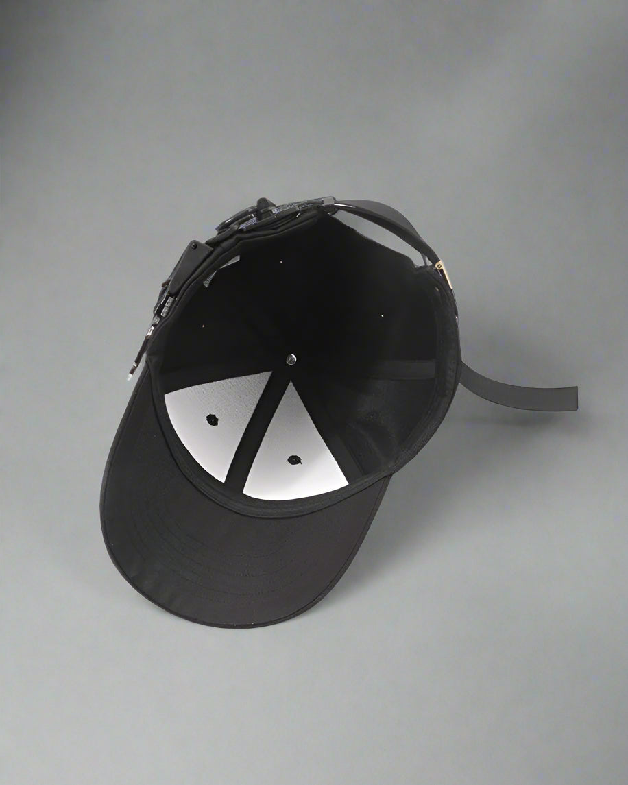 Edgy Buckle-Detail Cap