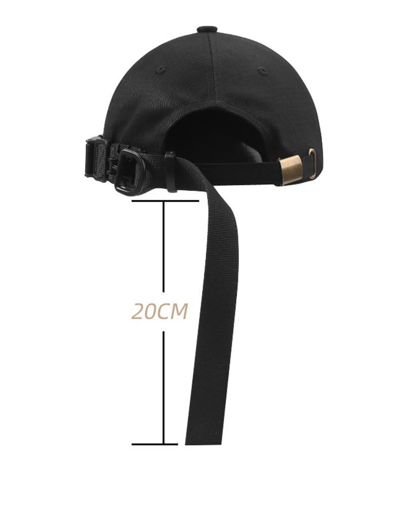 Edgy Buckle-Detail Cap