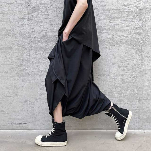 Chic Wide-Legged Hakama Pants