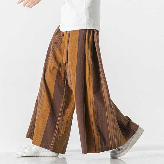 Stylish Linen Wide-Leg Trousers