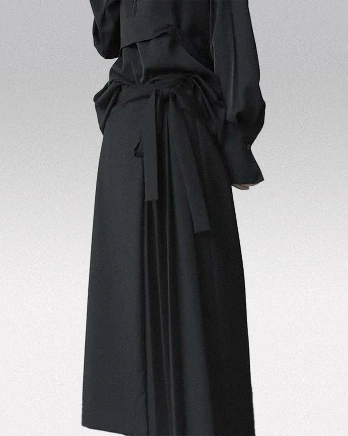 Elegant Black Hakama Trousers
