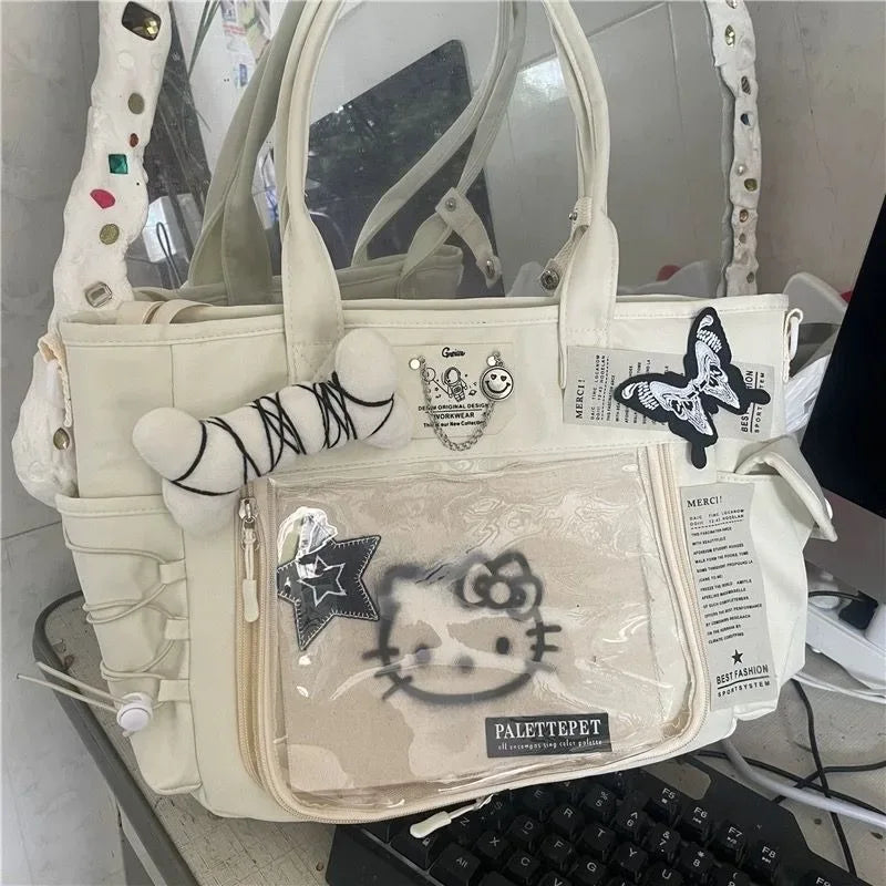 Hello Kitty Tote Bag - spacious design - Spacious Hello Kitty Tote Bag for Everyday Use