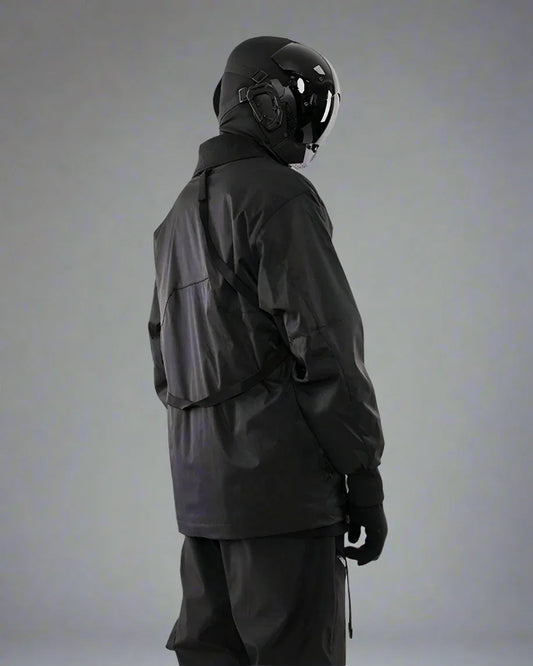 High-Tech Cyberpunk Utility Coat - futuristic jacket - Stylish Waterproof Cyberpunk Utility Coat