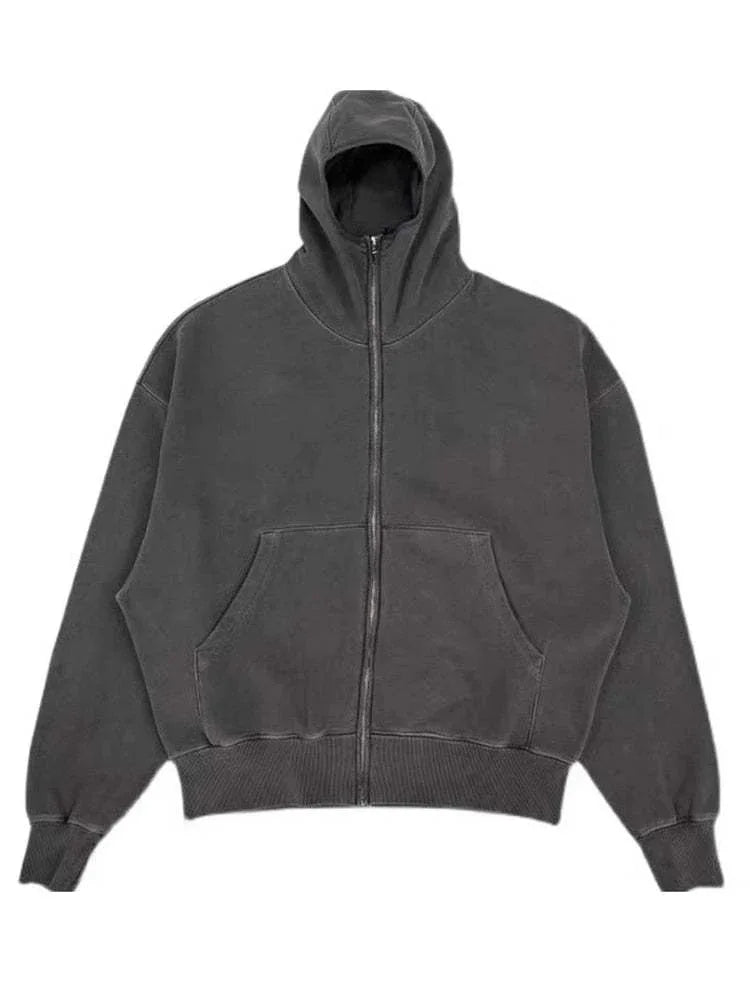 Hooded Jacket - cotton and polyester hoodie - Lightweight Hooded Jacket for Urban Streetwear