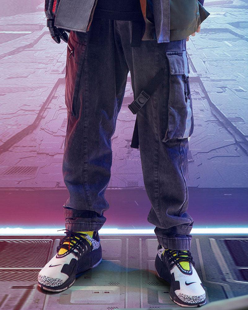 Reflective Denim Utility Cargo
