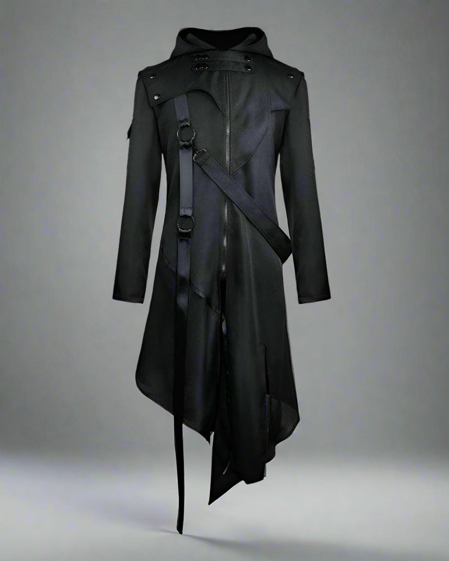 Chic Black Ribbon Cosplay Jacket
