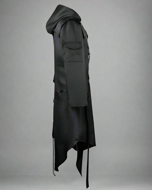 Chic Black Ribbon Cosplay Jacket