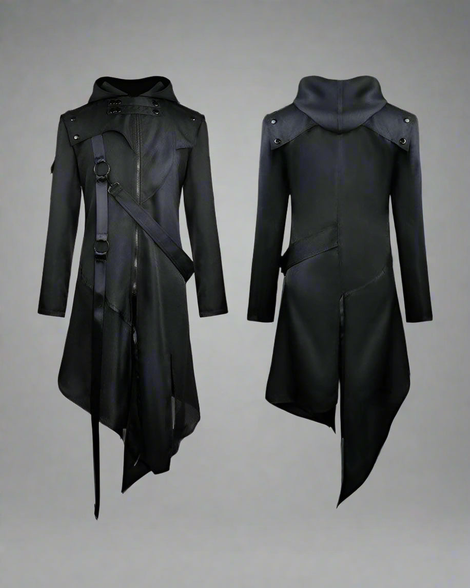 Chic Black Ribbon Cosplay Jacket