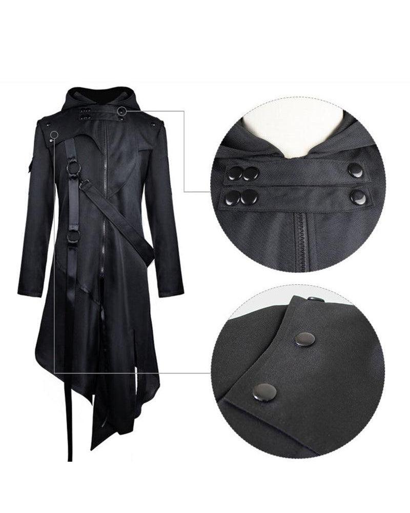 Chic Black Ribbon Cosplay Jacket
