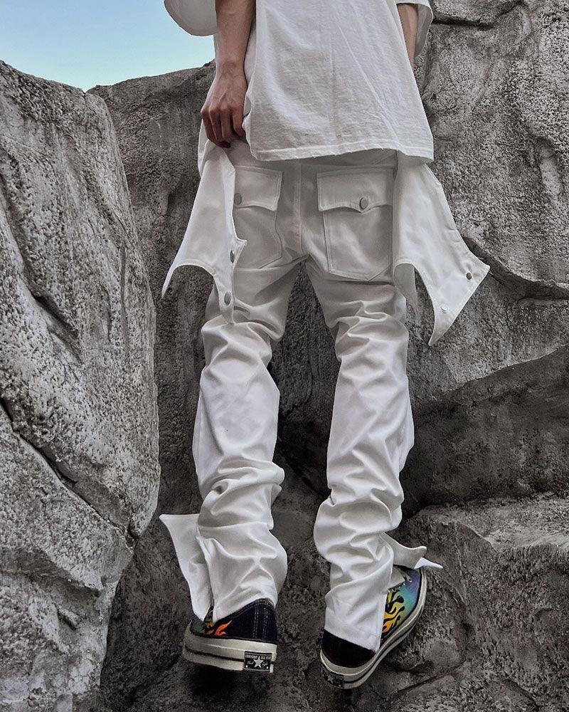 Edgy Bat-Inspired Futuristic Pants