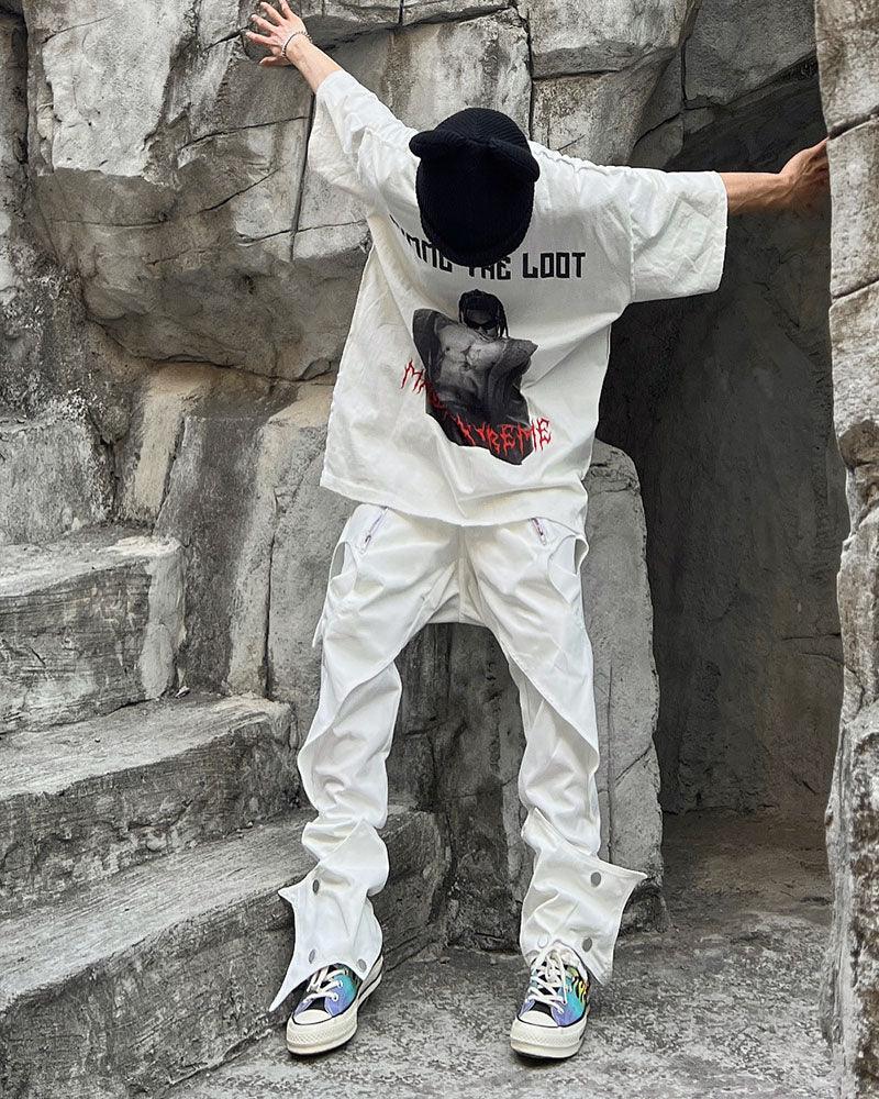 Edgy Bat-Inspired Futuristic Pants