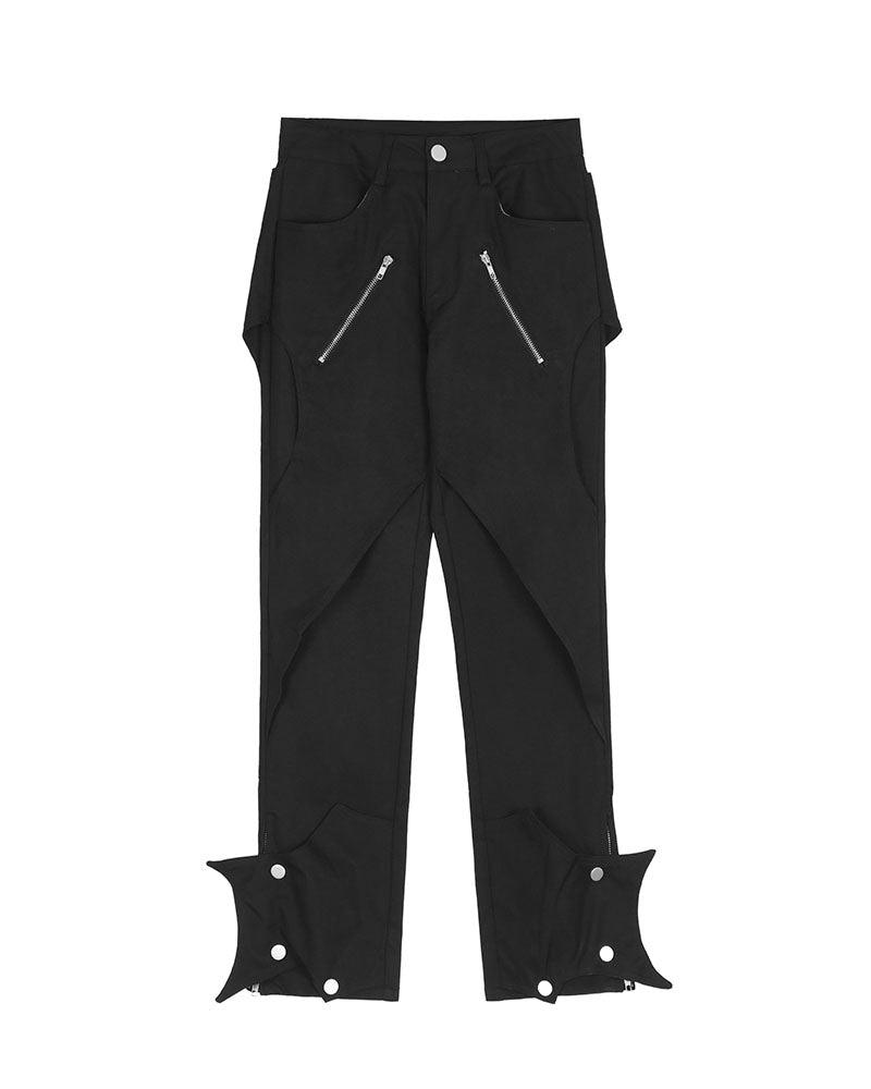 Edgy Bat-Inspired Futuristic Pants