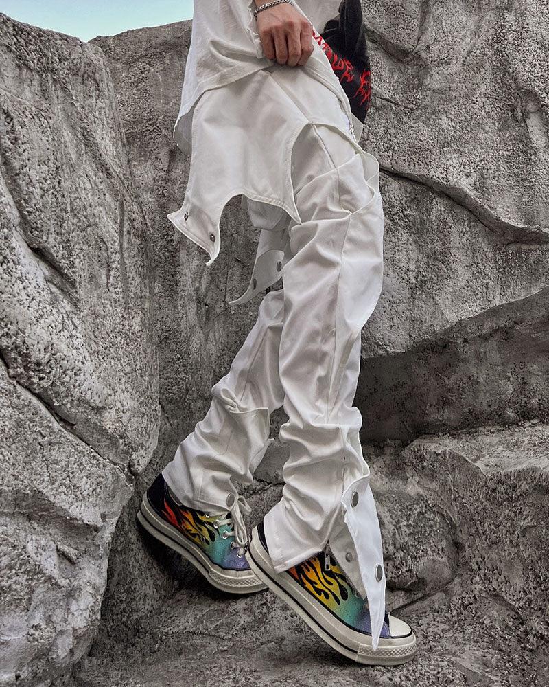 Edgy Bat-Inspired Futuristic Pants