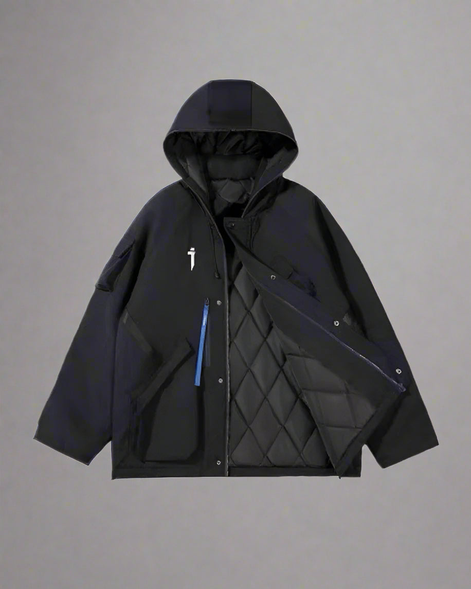Vibrant Cyberpunk Hooded Jacket