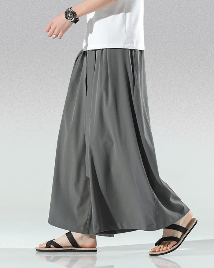 Stylish Men's Japanese Wide-Leg Pants