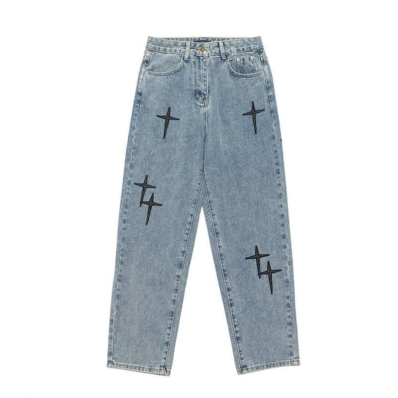 Jean Aesthetic - non-stretchable jeans - Baggy Aesthetic Jeans for a Trendy Look