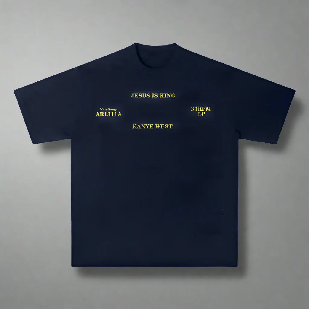 Kanye West T-Shirt - kanye west - Trendy Jesus Is King T-Shirt for Music Lovers