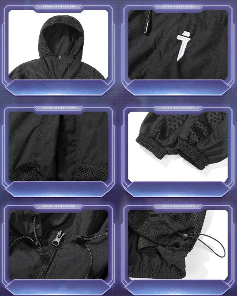 Lightweight Sun Shield Hoodie - durable nylon jacket - Lightweight Sun Shield Hoodie for Outdoor Comfort