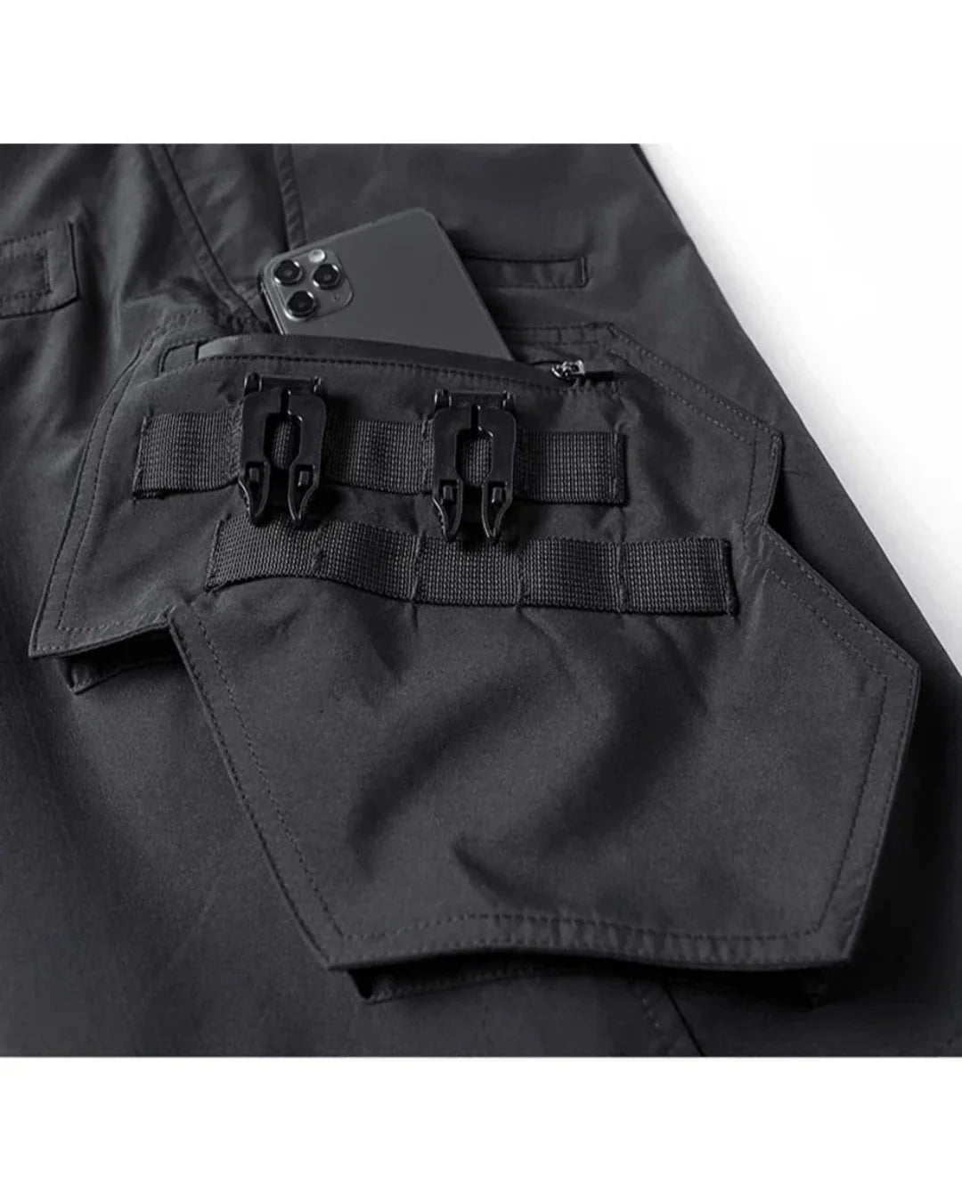 Stylish Black Cargo Shorts