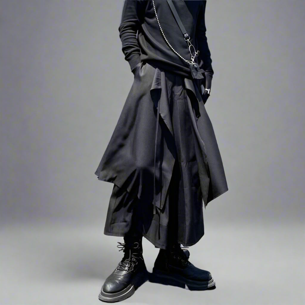 Chic Men's Hakama Trousers