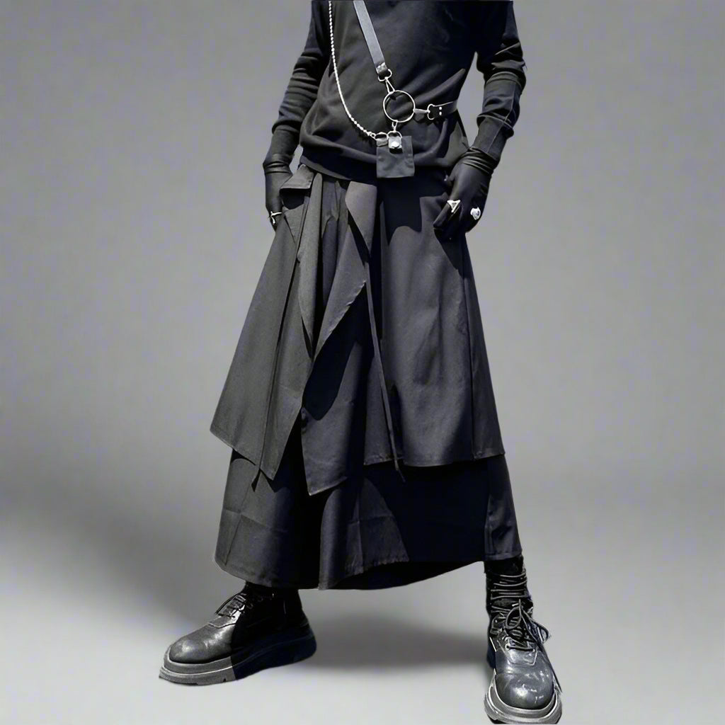 Chic Men's Hakama Trousers